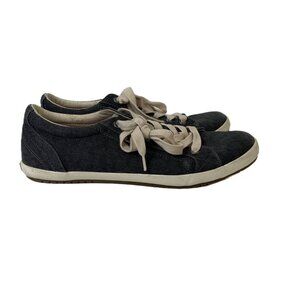 Taos Women’s Star Fashion Sneaker in Charcoal Washed Denim Size 10